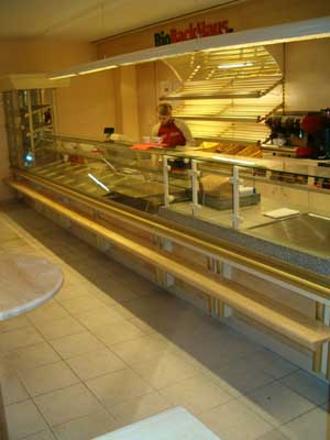 BioBackhaus in Potsdam - der Tresen